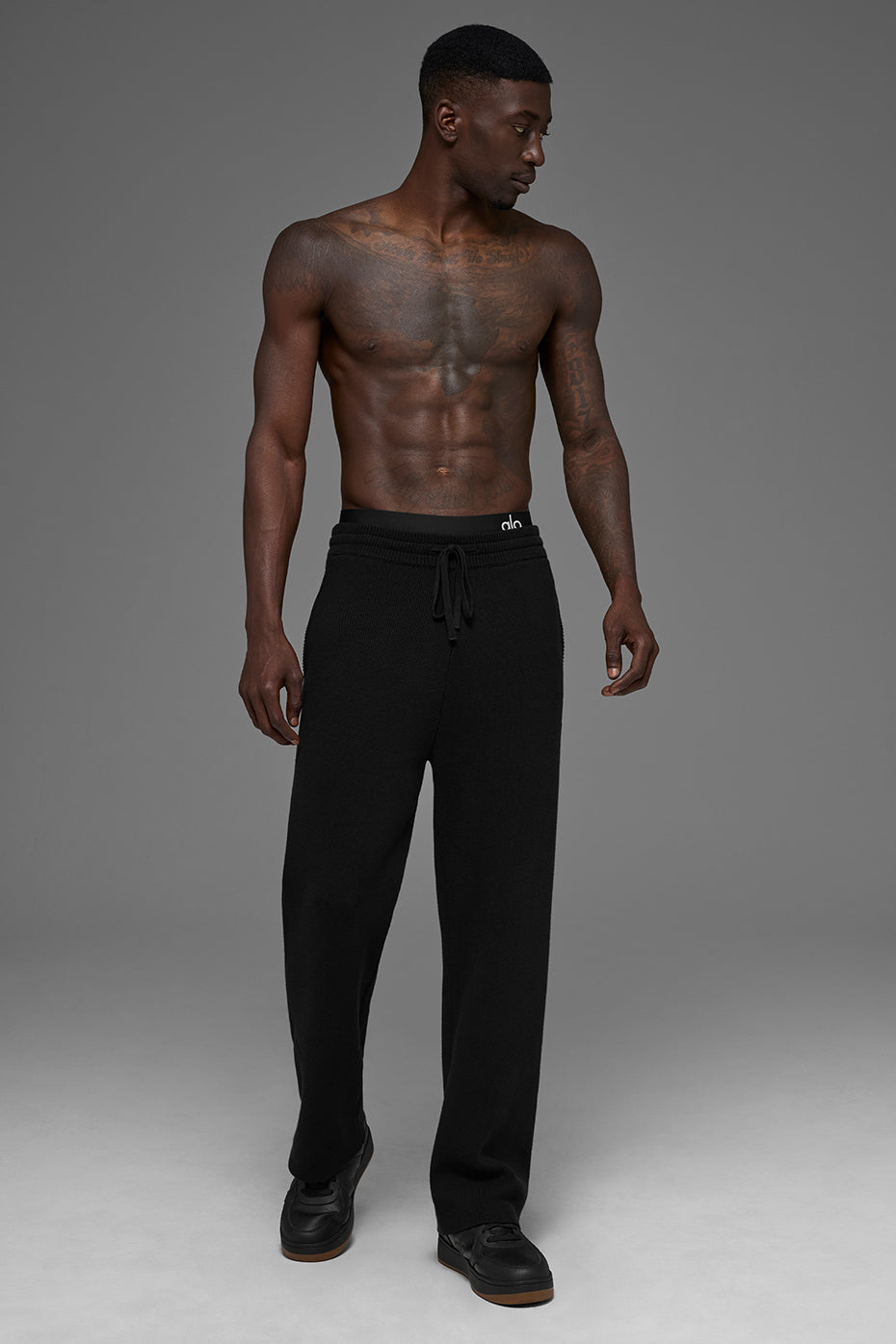 Alo Scholar Straight Leg Sweatpant - Black
