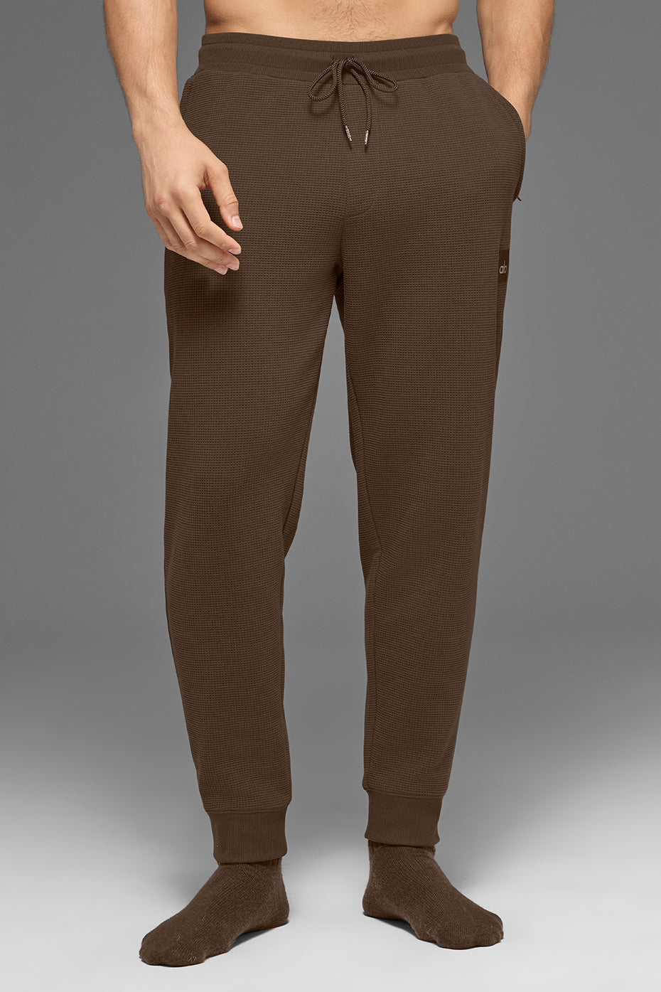 Alo Waffle Lounge Jogger - Espresso