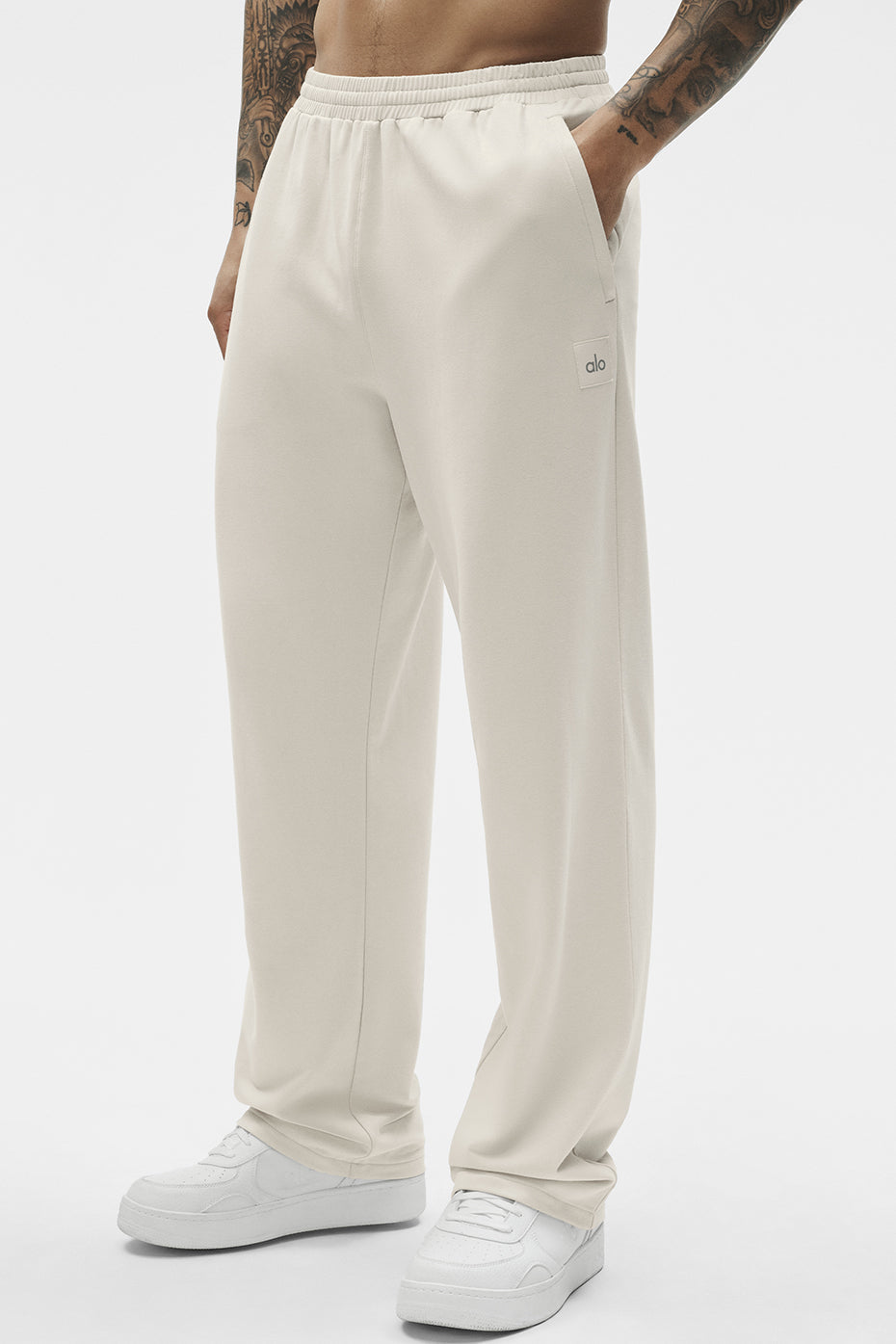 Alo Double Take Straight Leg Pant - Bone