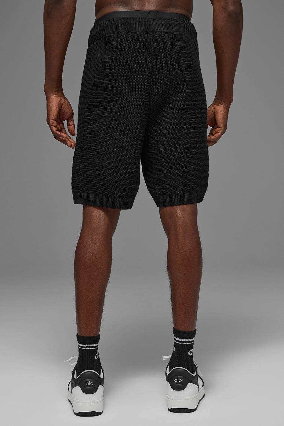 Alo 7" Sports Club Sweater Knit Short - Black