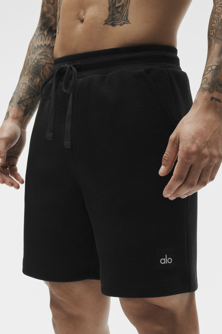 Alo 7" Waffle Lounge Short - Black