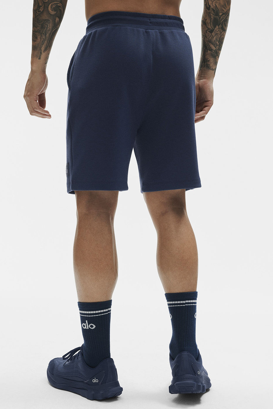 Alo 7" Waffle Lounge Short - Navy