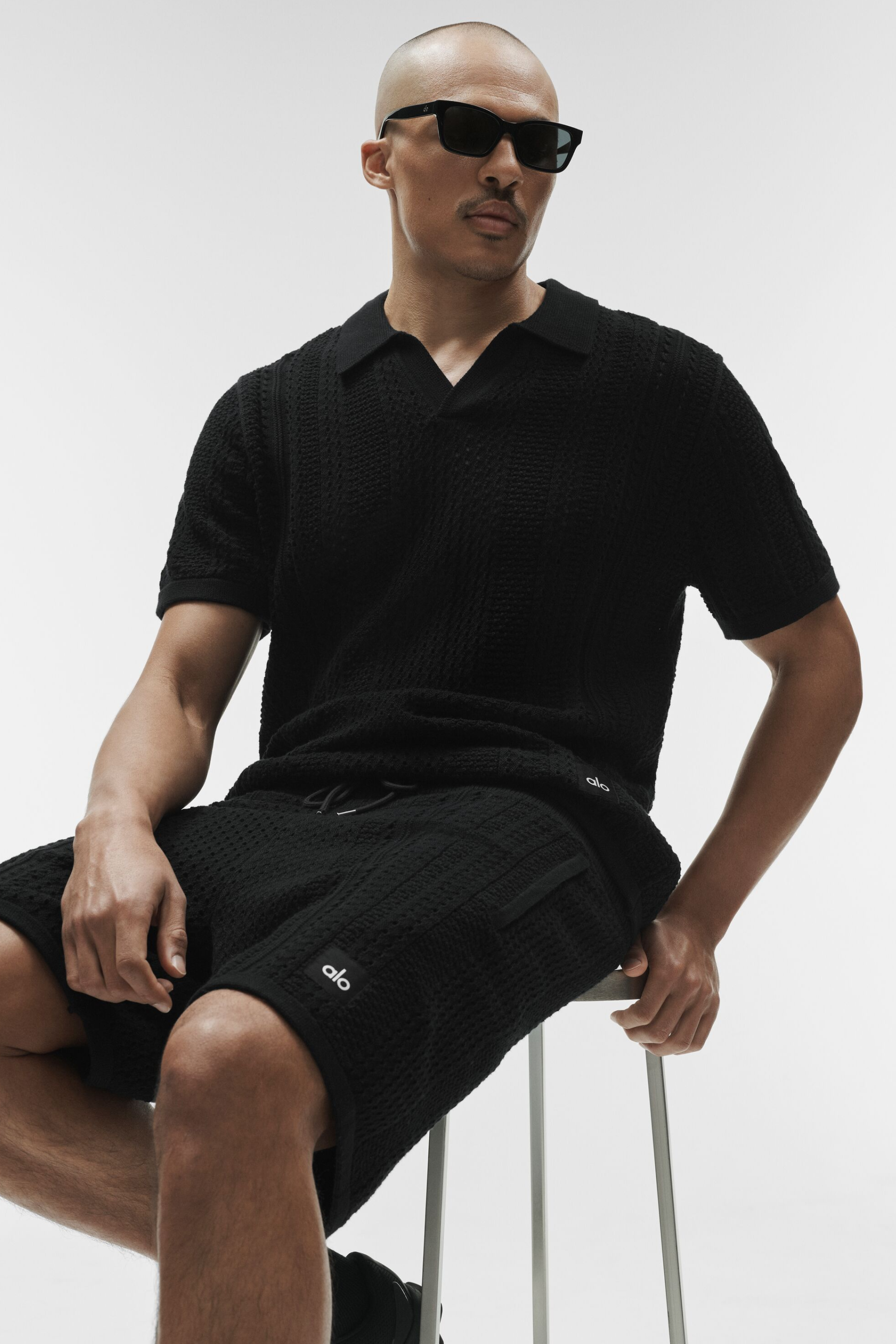 Alo 7" Coastline Knit Short - Black