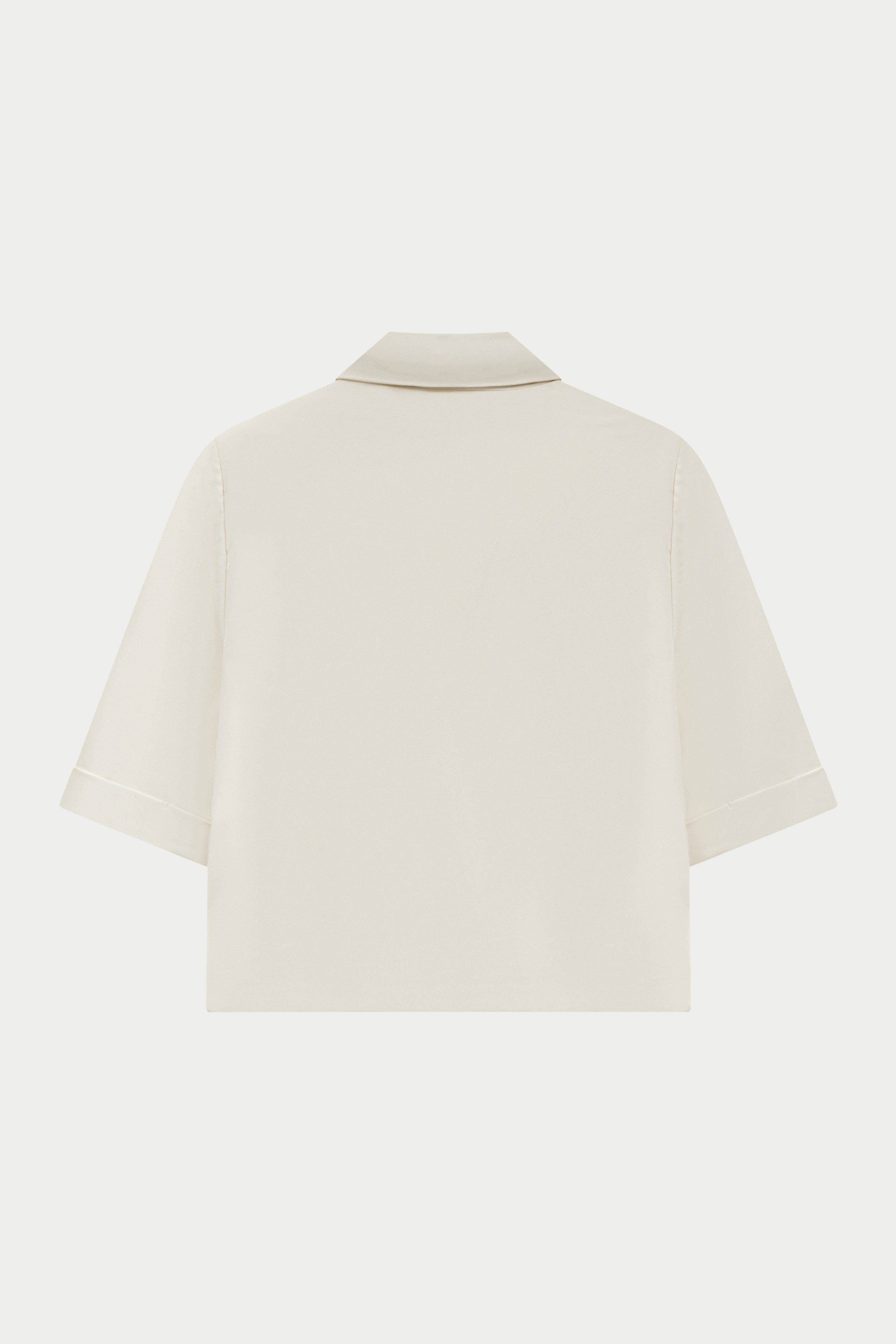 SHORT SLEEVE BLAZER - OFF WHITE