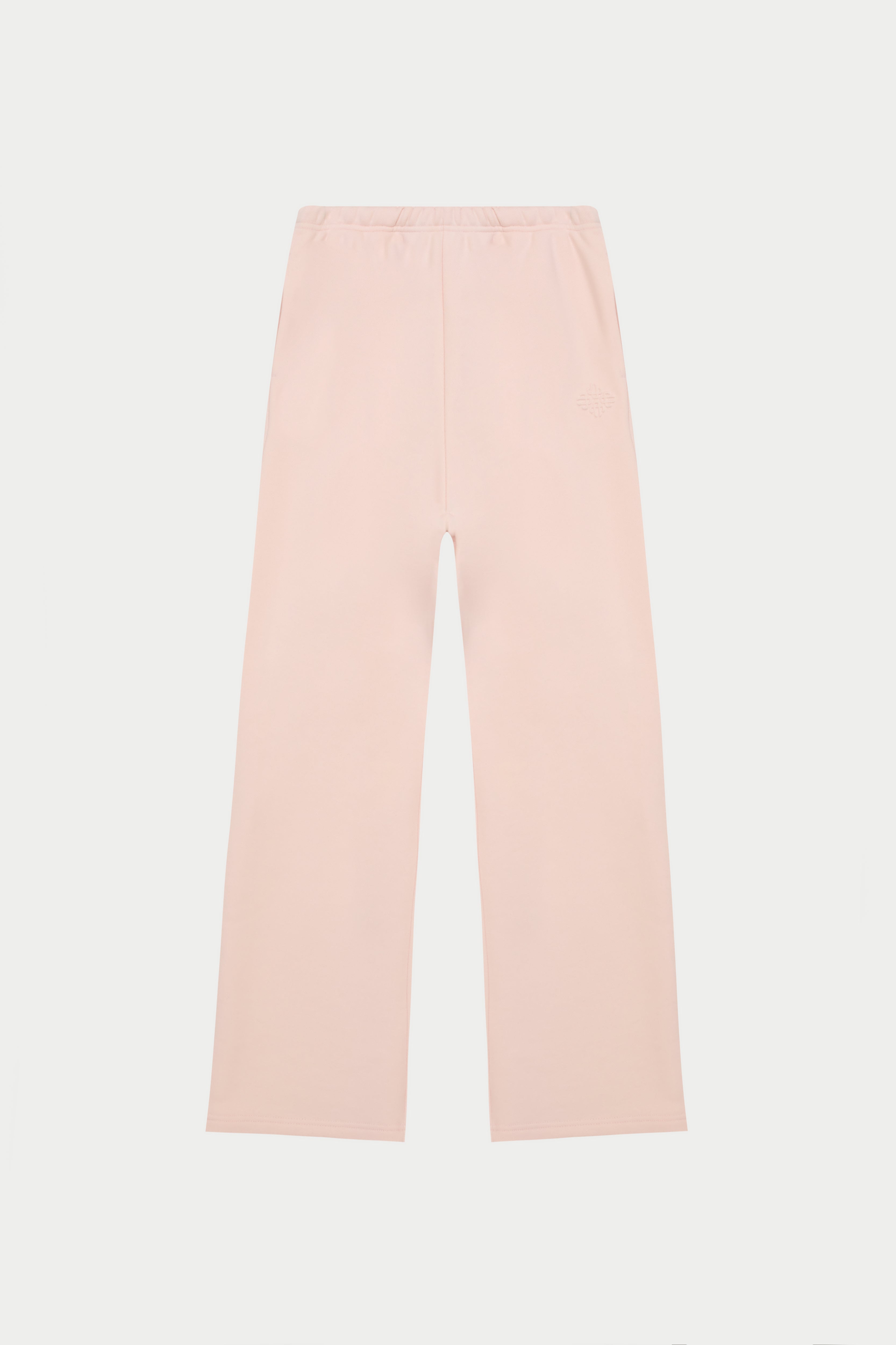 EMBOSSED STRAIGHT LEG JOGGERS - PINK