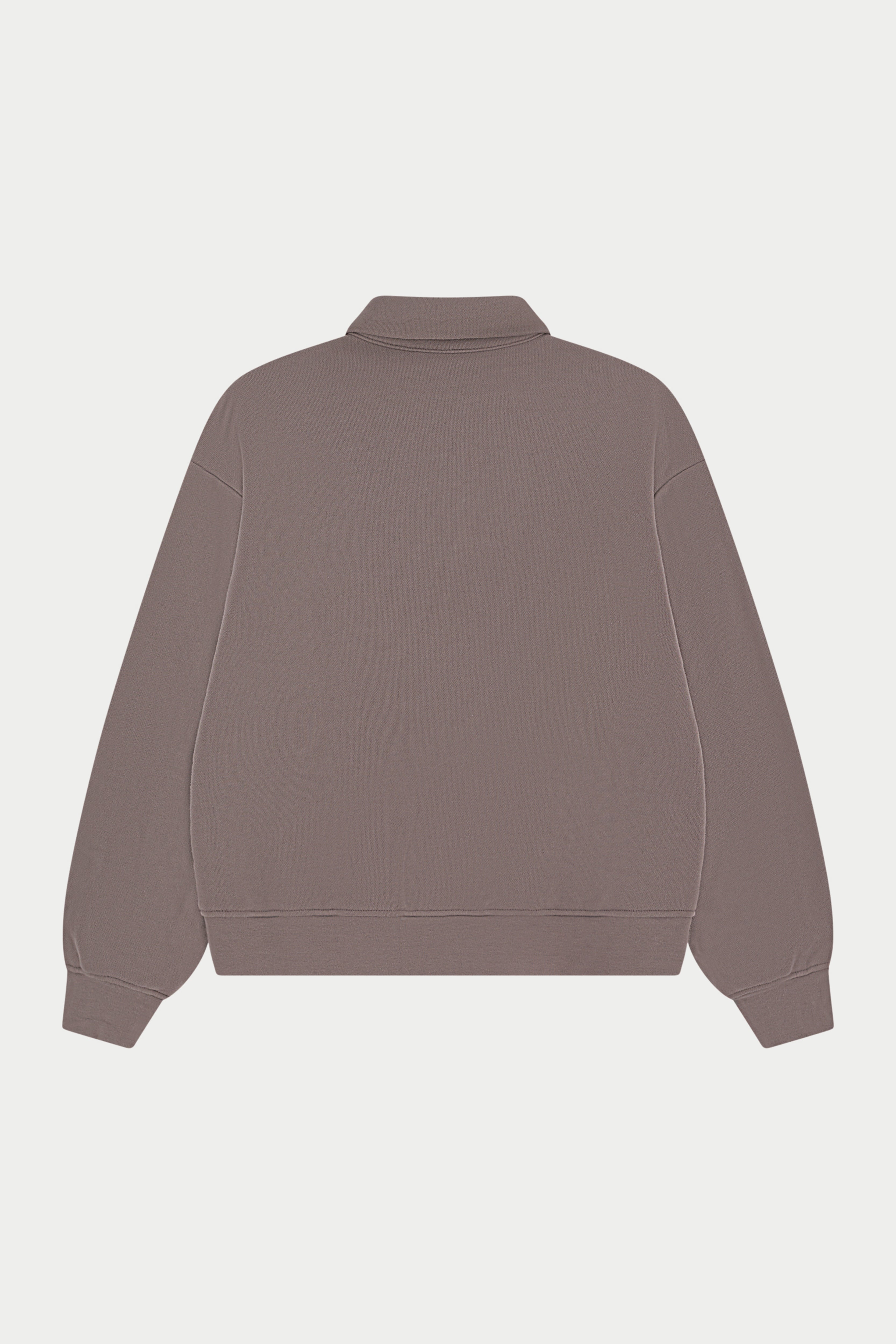 EMBLEM EMBROIDERED RUGBY POLO - COCOA