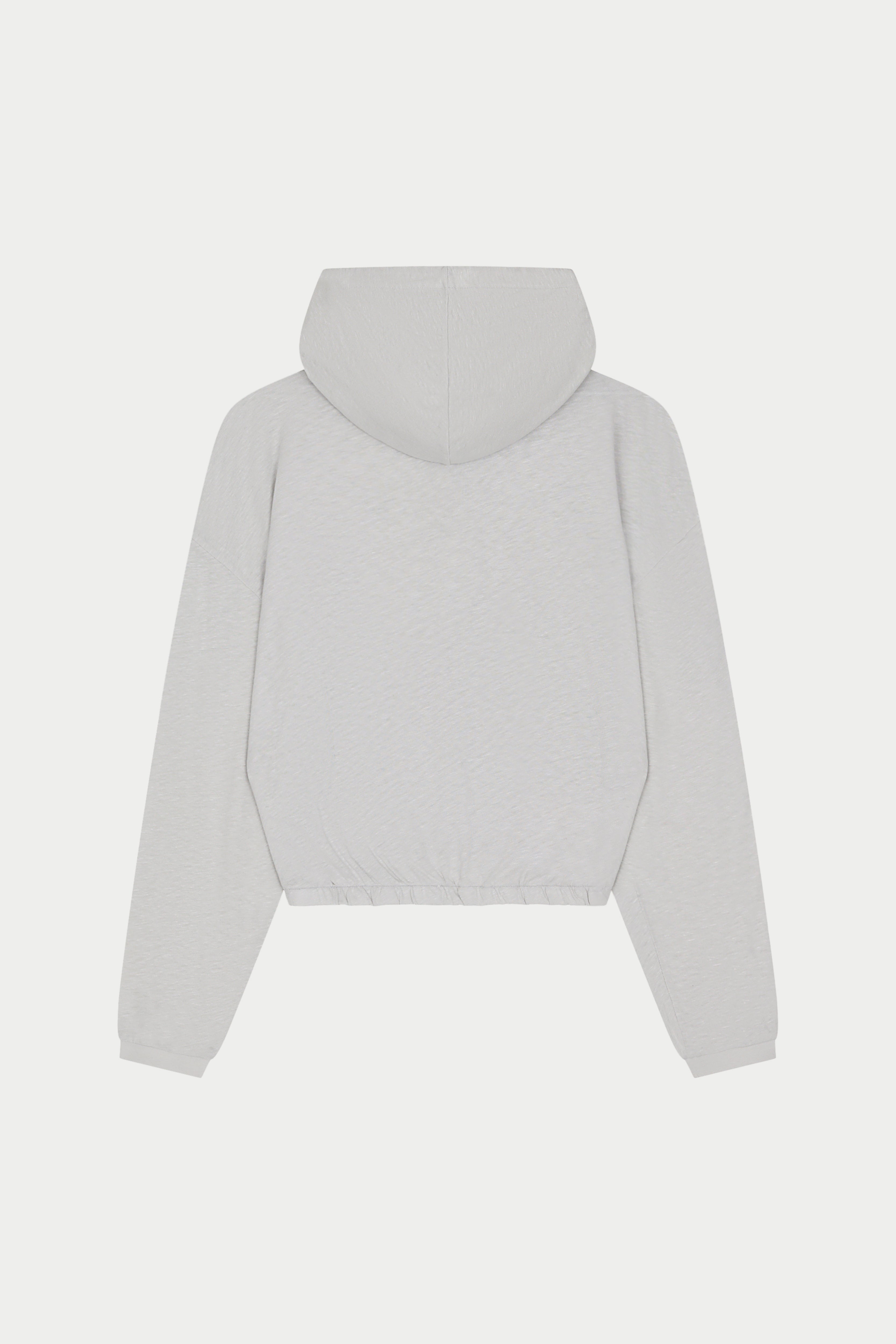 MARL SLUB HOODIE - GREY