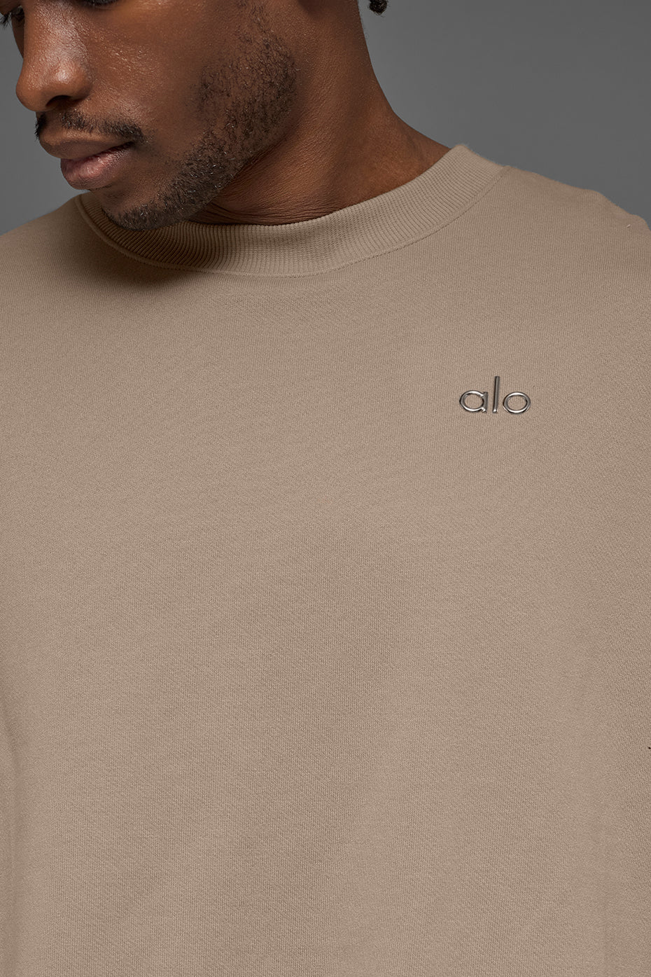 Alo Accolade Crewneck Pullover - Gravel