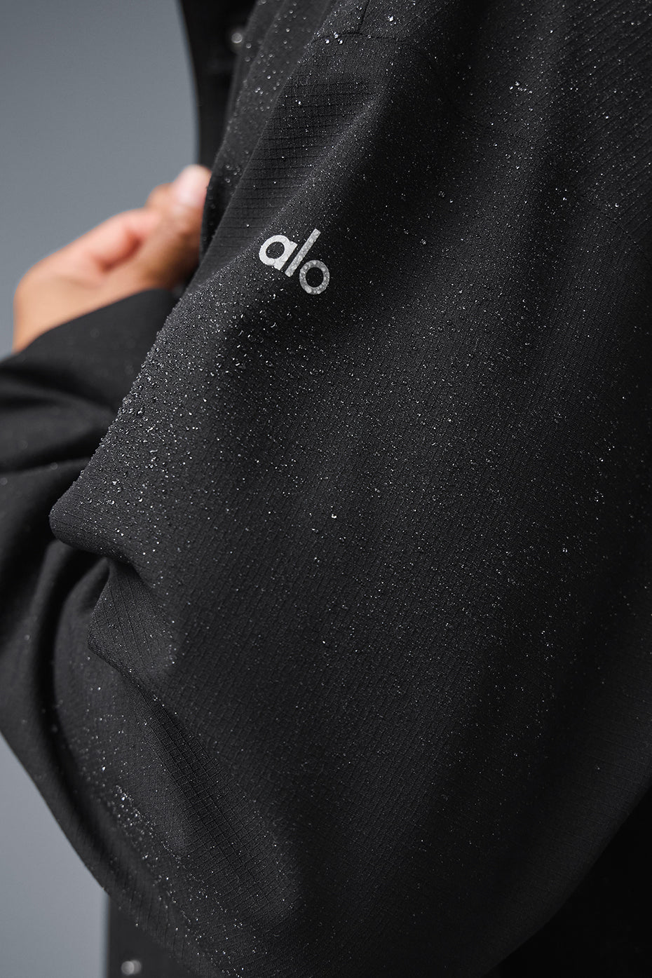 Alo Rain Or Shine Long Coat - Black